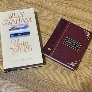 Books-Two Devotional--Billy Graham Inspirations & God is in the Small Stuff
