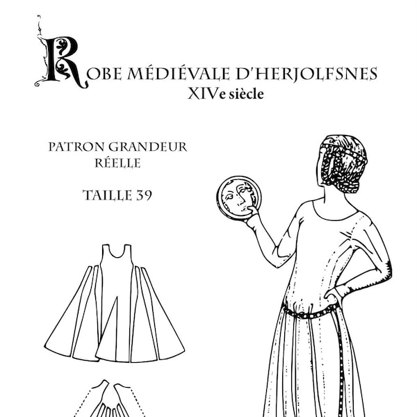 Tutorial + Pattern T39 - authentic medieval dress