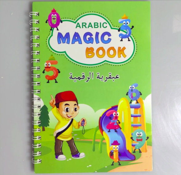 4 Pcs Islamique Réutilisable Magique Copie Livre Écriture Groove