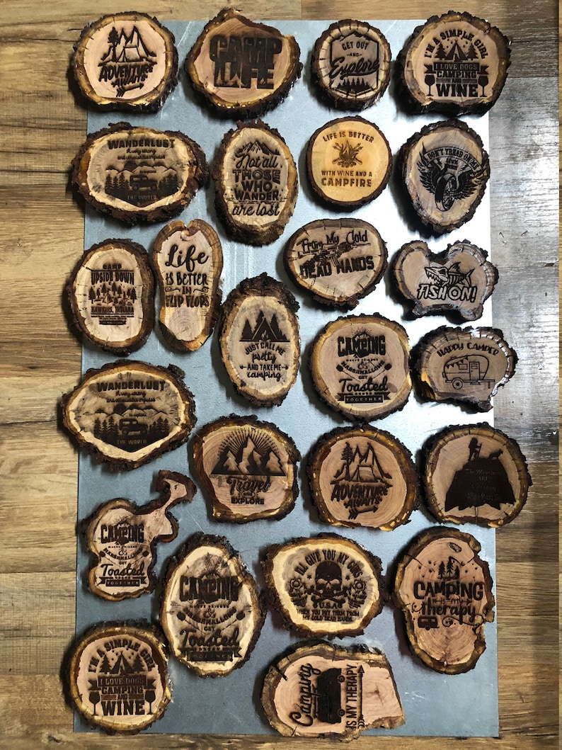 Laser Engraved Wood Blanks With on Back Etsy