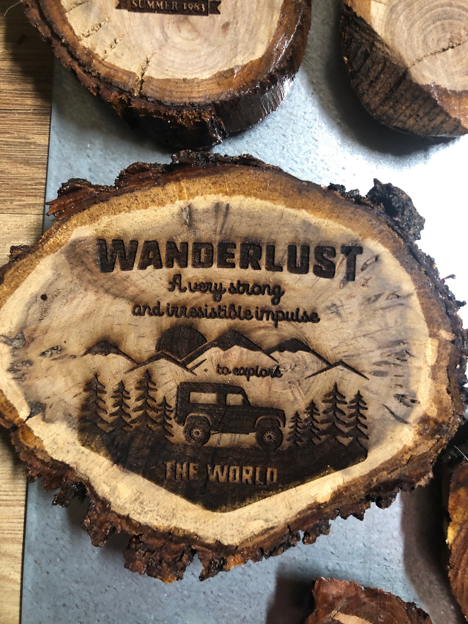 Laser Engraved Wood Blanks With on Back Etsy