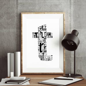 Letter T Print Printable, typography print t, letter t poster, letter t wall decor, letter t nursery, black modern print, monogram t art
