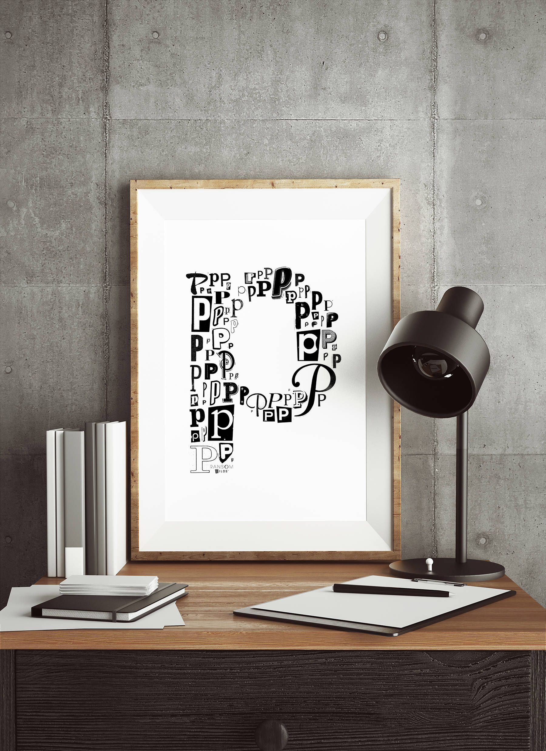 Letter P Print, Typography Print P, Letter P Poster, Letter P Wall ...