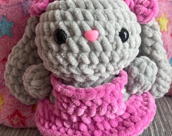 Ballerina Easter Bunny Crochet Plushie