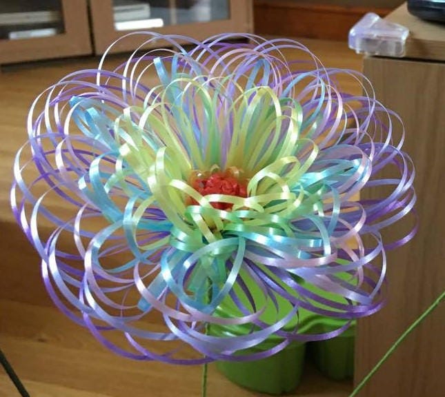 Ribbon Flowers ideal for Home Decor Weddings Table Etsy