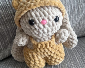 Cute Teddy Bear Easter Bunny Crochet Plushie