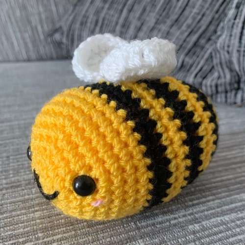 Kindness Matters, Crocheted Amigurumi Bumblebee, Small Plush :)