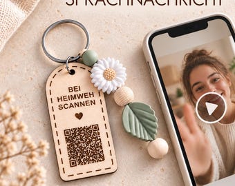 Personalized keychain with engraving – farewell gift for a year abroad, gift for a daughter moving out, world trip, semester abroad