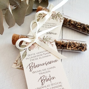 Guest gift, guest gift flower seeds, wedding, goodie, guest gift