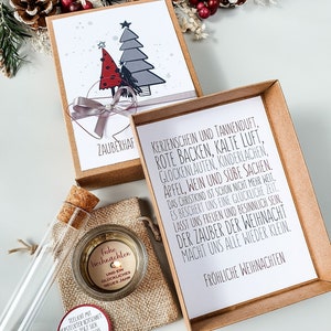 Weihnachtsgeschenk Geldgeschenk Tanne grau rot