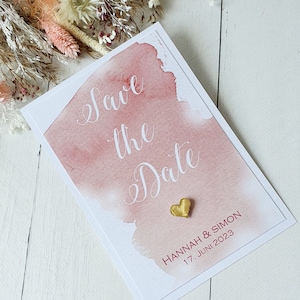 Save the Date Karte, StD, Ankündigung, Save the Date Aquarell, Hochzeitseinladung, Einladungskarte, Einladung, Boho Hochzeit