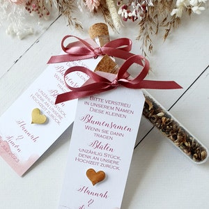 Gastgeschenk, Gastgeschenk Blumensamen, Hochzeit, Goodie, Geschenk Gast