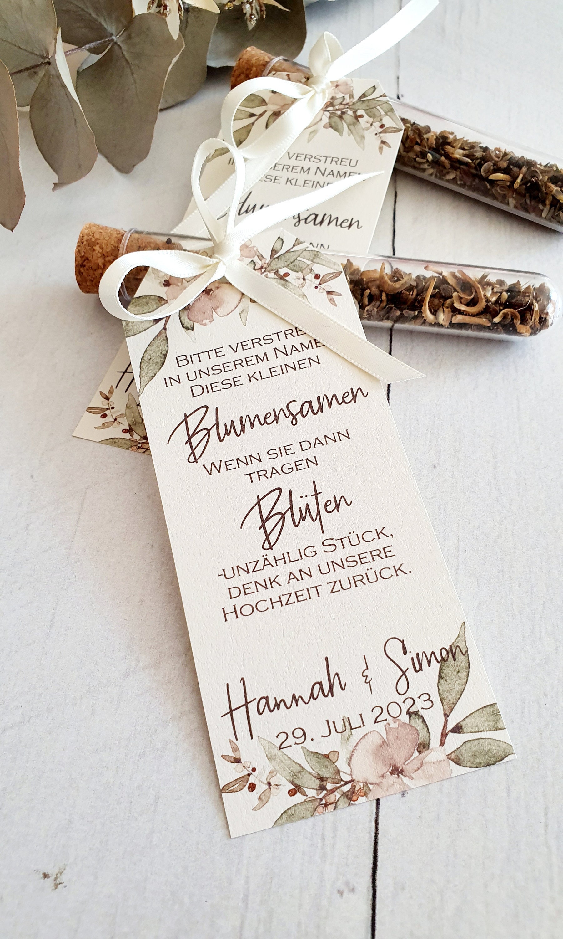 Regalo invitado Semillas de flores de regalo Boda Golosina - España