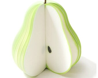 Block Notes green PEAR Fruit Memo Pad