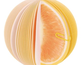 Block Fruit Orange notebook Memo Notes