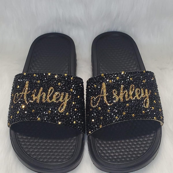diy bling nike slides