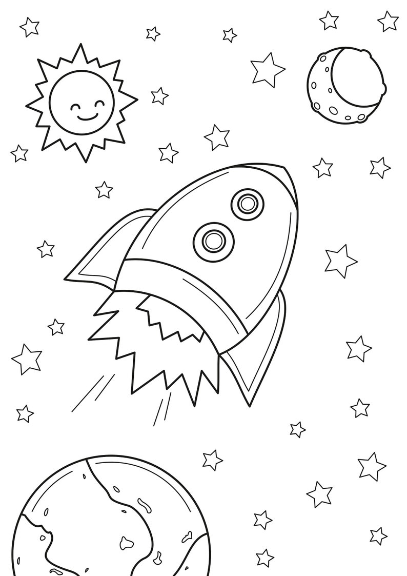 Download Rocket coloring page printable colouring pages coloring ...