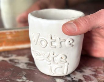 Tasse mit individuell gestaltbarem Text