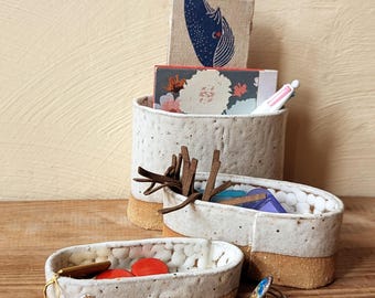 Schmucktablett-Set aus Steingut