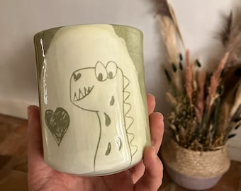 animal drawing mugs