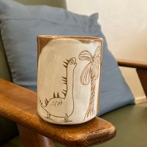 animal drawing mugs dino arbre