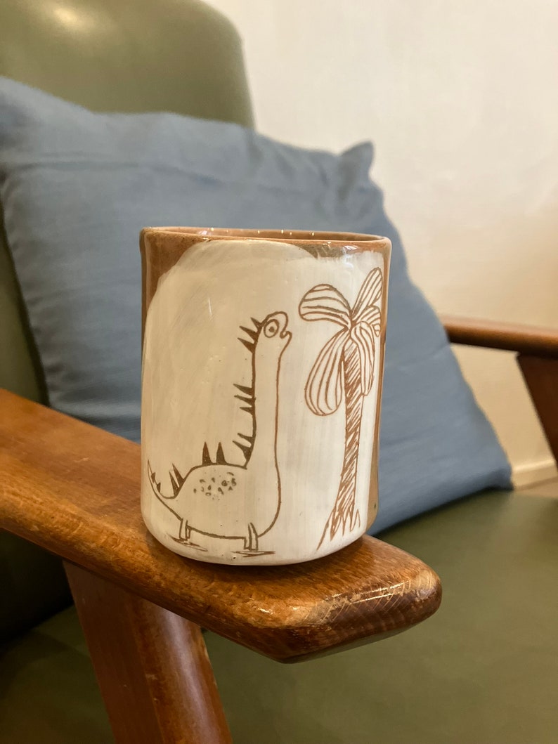 animal drawing mugs dino arbre