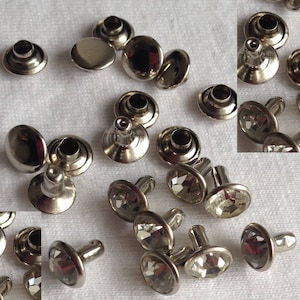 Rivet, rhinestone, round, nail, fastener, installation, washer, ornament, DIY, sewing, customization, DIY, accessories, supplies, creation, art