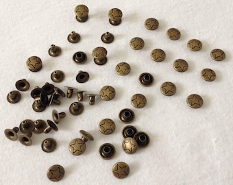 Rivet, round, nail, fastener, ornament, DIY, sewing, customization, clasp, DIY, accessories, supply, art, creations, haberdashery