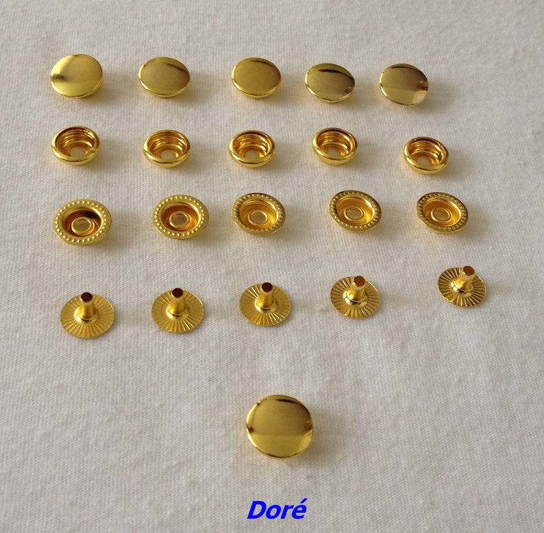 Buttons Pressure Metal Round Clasp Closures Fasteners - Etsy