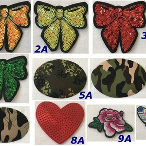 Écusson, thermocollant, patch, badge, applique, transfert, autocollant, customisation, décoration, mercerie, tissu jeans, sequins, textile,