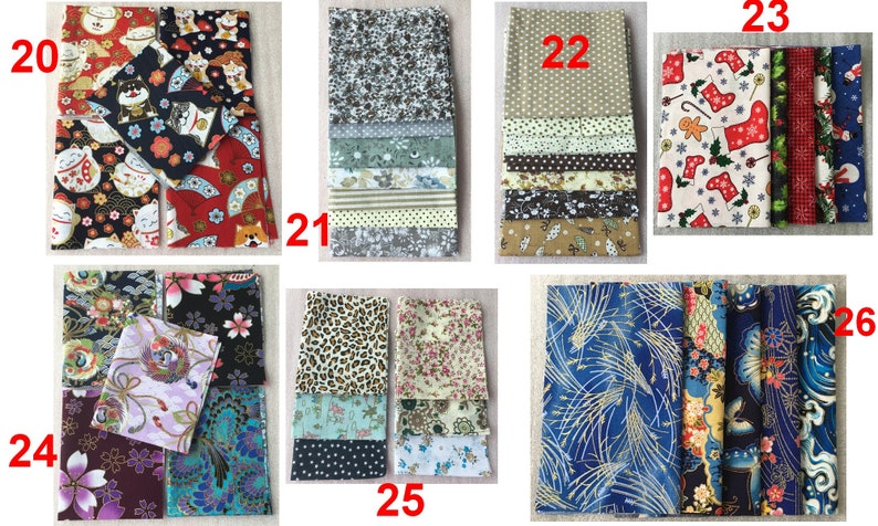 5 pièces de tissu de coton Patchwork Tissus DIY 50x70 cm - Canada