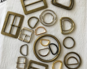 Rings, O, rounds, fasteners, brass, bronze, junction, unwelded, haberdashery, leather goods, curtains,