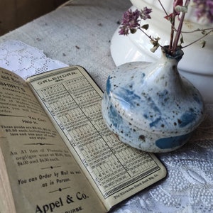 Seltenes altes amerikanisches Notizbuch aus dem neunzehnten Jahrhundert mit Schriften Bild 3