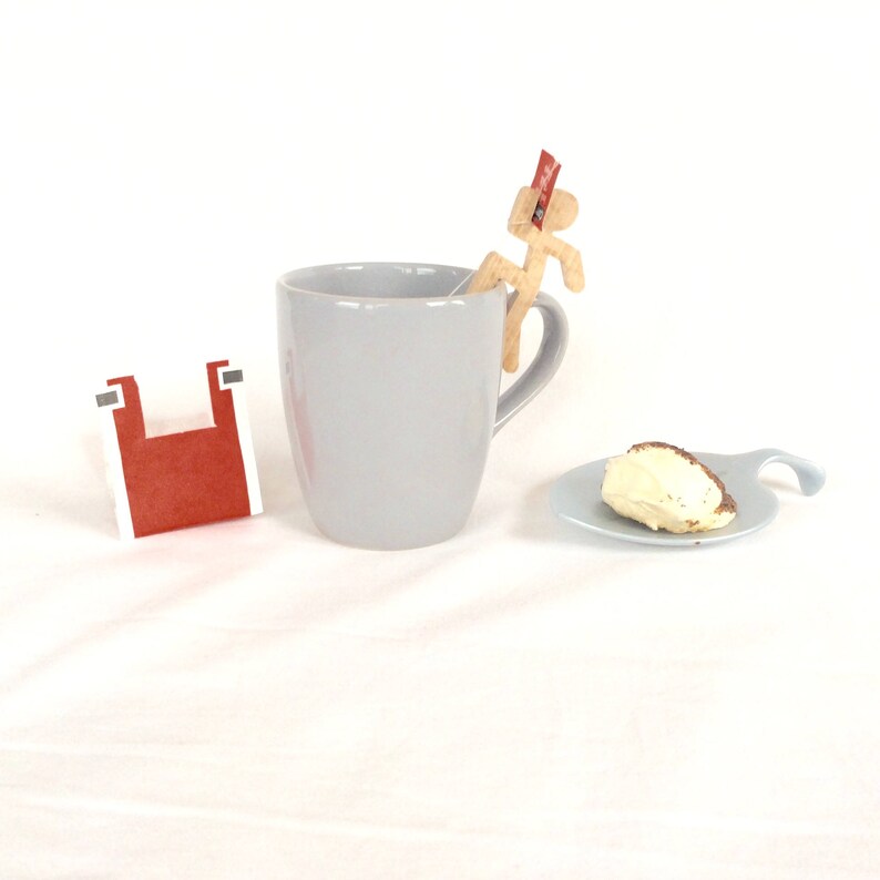 Wooden Tea Bag Holder. Set of 4. Fisherman or Javelin Thrower Etsy