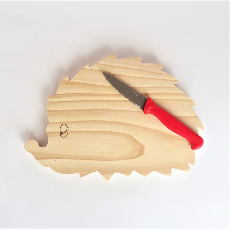 Under the Plate Cutting Board Natural Hedgehog Spruce Wood Etsy