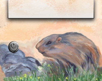 Sticker for letterboxes model The groundhog