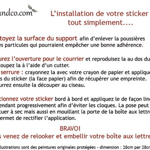 Sticker pour Boîte aux lettres modèle C6 la jument et son poulain image 2