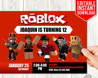 Invitaciones De Roblox Etsy - como crear tus colgantes y cinturones en roblox sin robux chicas