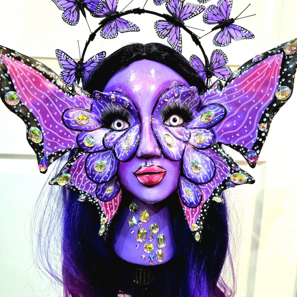 Butterfly Head, Butterfly Mannequin, Flutterby Butterfly, Butterfly Girl