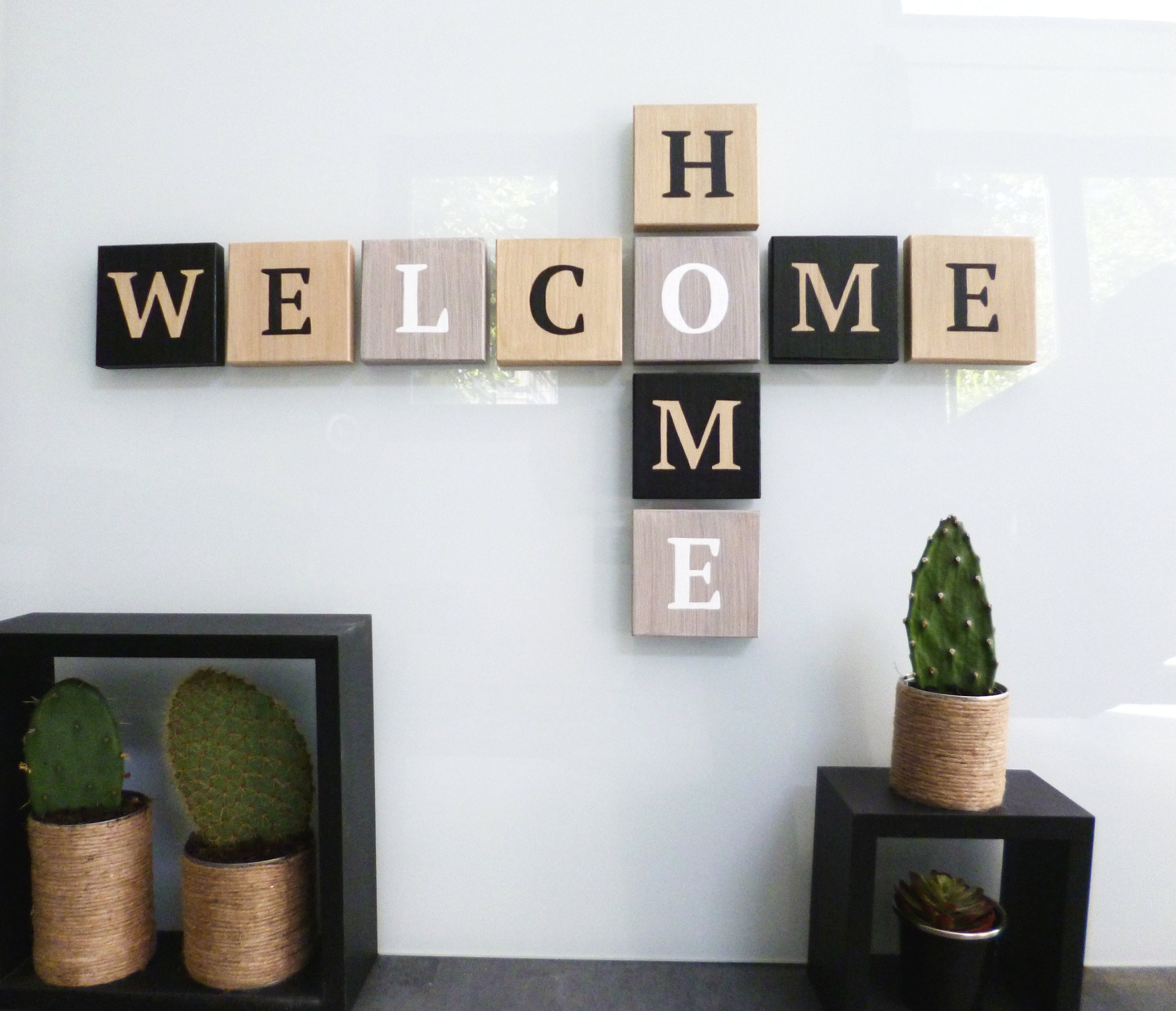Lettres en Bois, Lettre Géante, Décoration Murale, Bois Brut, Bois Vieilli, Bistrot, Prénom, Scrabbl