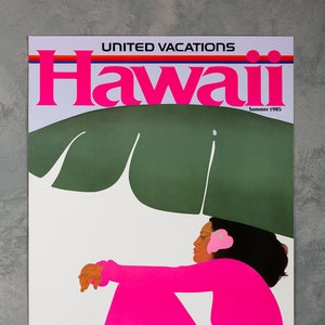 Póster original de American Airlines HAWAII