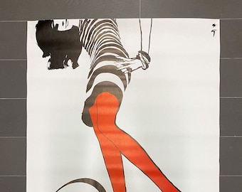 René Gruau - Ortalion Socks - 1960 vintage poster