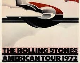 RARE Rolling Stones American Tour 1972 by John Pashe (not Mint) - Etsy