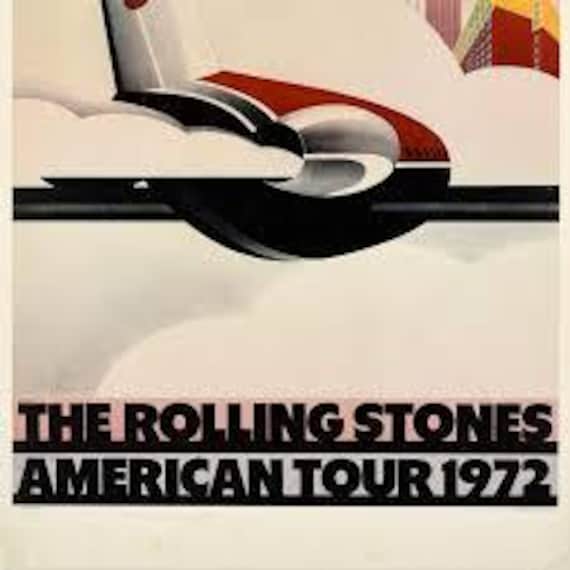 RARE Rolling Stones American Tour 1972 by John Pashe (not Mint) - Etsy