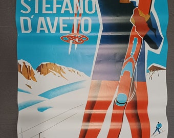 Santo Stefano d'Aveto, original poster 1955