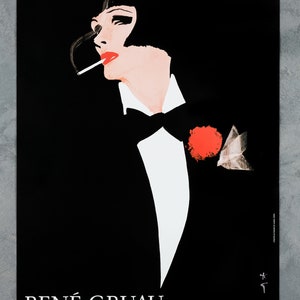 Rene Gruau femme a l’ceillet 1981 editions du disastre