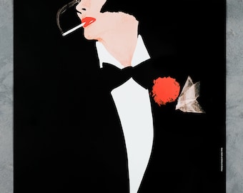 Rene Gruau femme a l&#39;ceillet 1981 editions du disastre