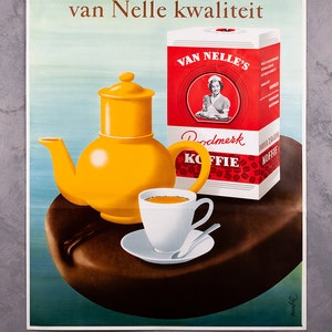 CARTEL original Van nelle Koffie 1955