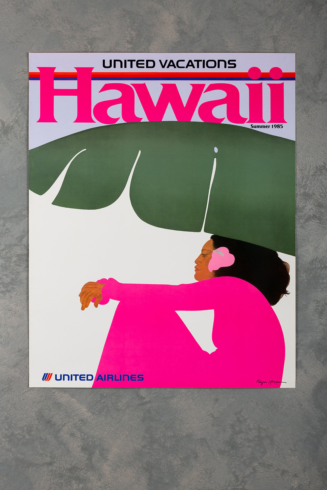 Original American Airlines HAWAII poster