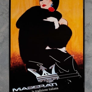 René Gruau Maserati complete collection YELLOW